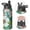 Black-2, variant on 18oz Insulated Water Bottle with Straw & Cleaning Brush, Wide Mouth Stainless Steel Flask, Daisy Floral Print