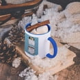 thumbnail image 5 of 3dRose, Mason Jar on Burlap Country Girl in Blue, 15oz Two-Tone Blue Mug, 5 of 7