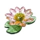 thumbnail image 3 of Figura de loto Con flores Soledad Adornos de mesa Material Vidrio 9,5 cm x 7,5 cm x 2,9 cm, 3 of 9