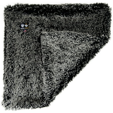 Bessie and Barnie Midnight Frost Luxury Ultra Plush Faux Fur Pet/ Dog Reversible Blanket (Multiple Sizes)