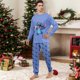 thumbnail image 2 of Pijama navideño Stitch, pijama navideño para toda la familia, pijama a juego Stitch, pijama navideño estampado Stitch, pijama navideño para familia, hombre/talla L, 2 of 6