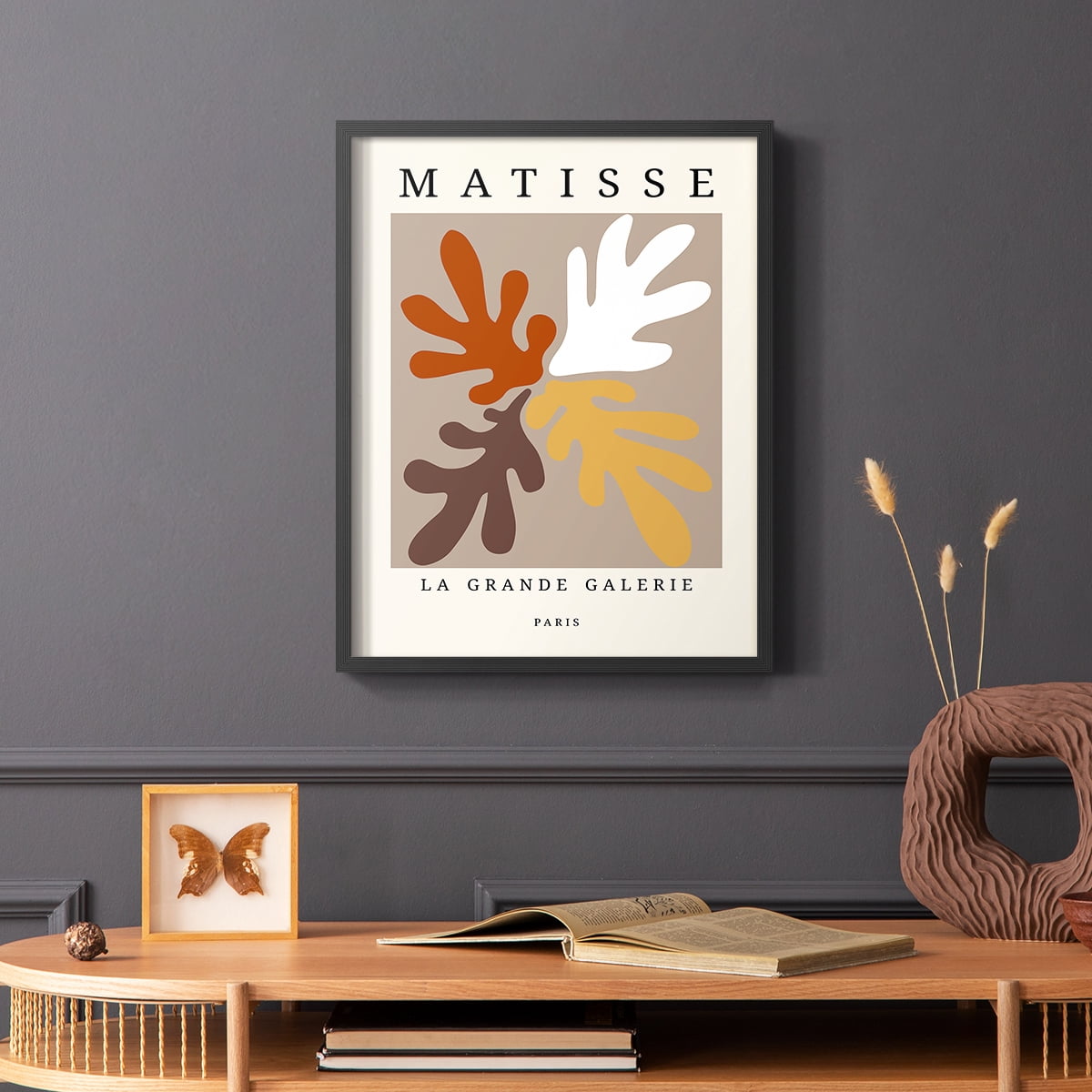 Matisse CCCLXXXVI in Black Solid Wood 8 x 10 Framed Print