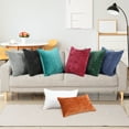 thumbnail image 6 of Unique Bargains Soft Water Repellent Throw Pillow Covers Burgundy 16"x16", 6 of 8