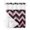 Pink, variant on No Hook Cloth Fabric Shower Curtain with Snap in Liner, Abstract Pink Waterproof Shower Curtains Set with See Through Top Window, Geometric Zigzag Waves Bohemian Stripes Bath Curtains Shower 72"x72"