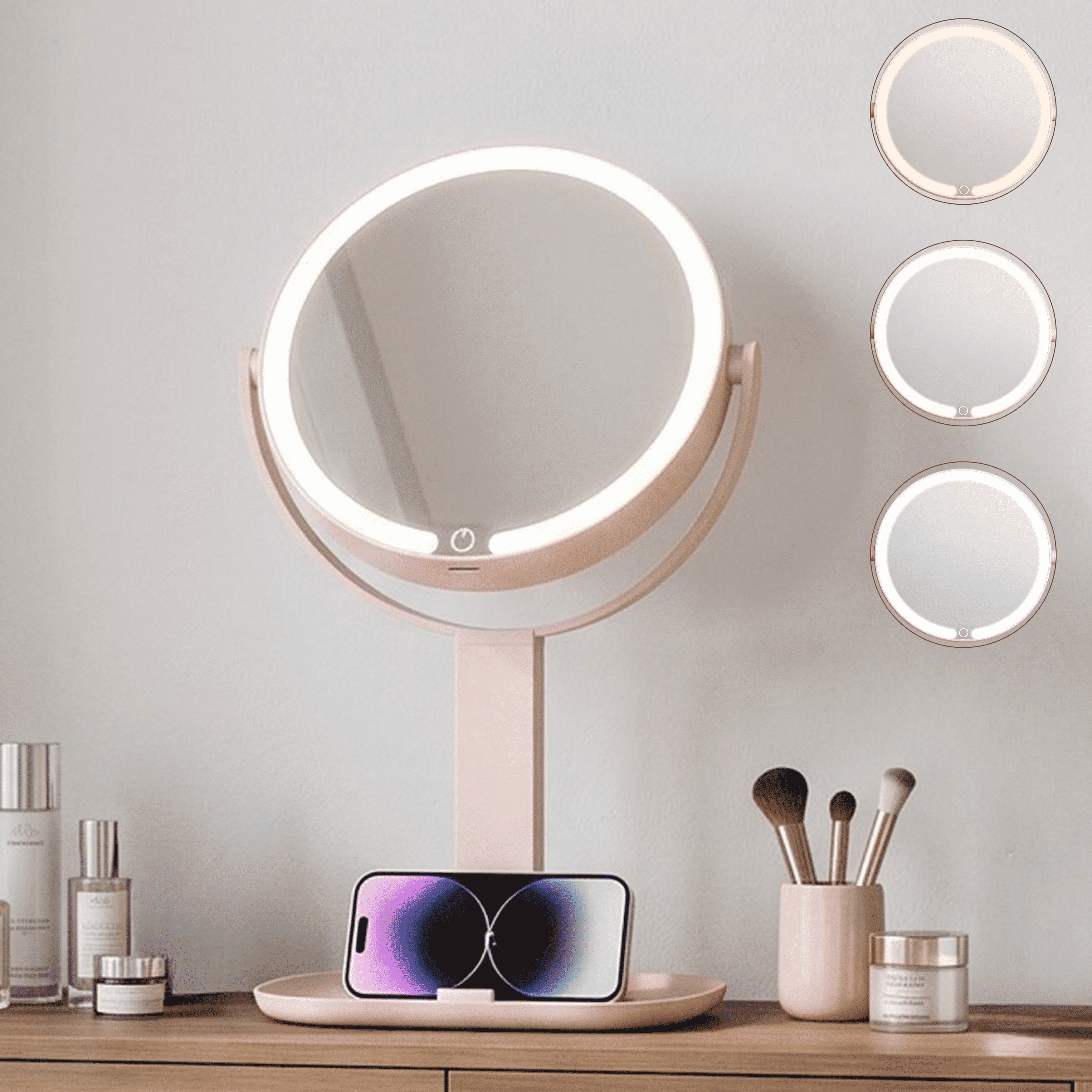 Conair Lighted Makeup Mirror with Magnification, LED Vanity Mirror