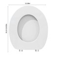 thumbnail image 3 of 100Fens Soft Elongated Vinyl Toilet Seat,Soft Vinyl Cover With Comfort Foam Cushioning - Fits All Standard Size Fixtures - Easy To Install, 3 of 6