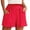 Red, variant on Linen Shorts for Women, Audhol Women's Summer Linen High Waisted Casual Thin Wide Leg Shorts Shorts for Women Black L