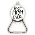 thumbnail image 1 of La mejor mamá nunca palabras el dia de la madre Acero inoxidable Metal cerveza tapa sacacorchos, 1 of 3