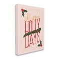 thumbnail image 3 of Happy Holly Days Botanical Holiday Holiday Graphic Art Gallery Wrapped Canvas Print Wall Art, 3 of 7