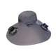 thumbnail image 3 of Sombrero con ventilador solar para exteriores, transpirable, cómodo, ajustable, recargable Gris oscuro, 3 of 9