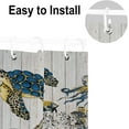 thumbnail image 4 of Nautical Octopus Shower Curtain Ocean Animal Sailboat Ship Sea Wave Bathroom Window Decor Set with Hooks Waterproof Polyester Fabric Machine Washable 72x72 inch, 4 of 6