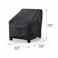 thumbnail image 2 of Patio Furniture Covers Waterproof Black 2 Weather Resistant 600D Oxford Cloth for Outdoor Adirondack Chairs Lawn Deck Backyard Garden Seating, 2 of 8