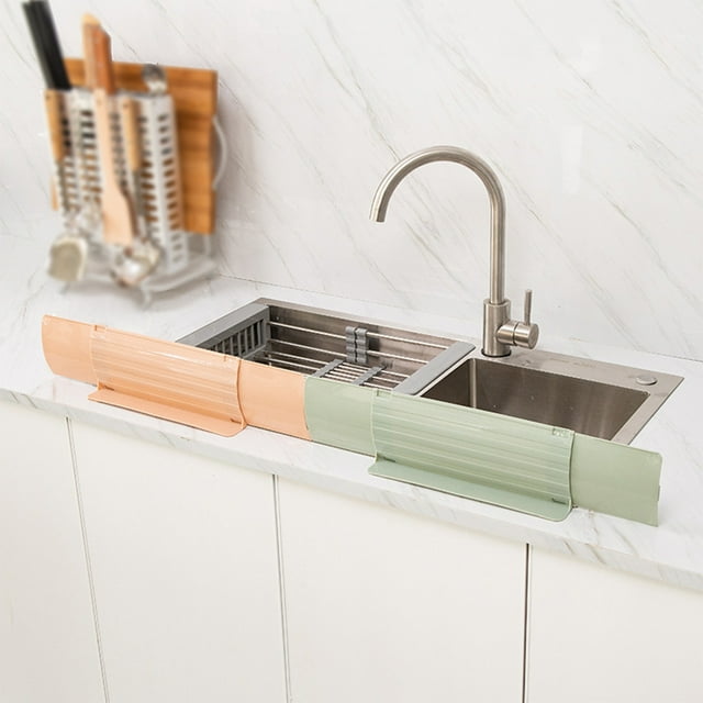 Soldes Aujourd'hui Liquidation! Baffle d'Évier Rétractable pour Cuisine Maison Évier de Comptoir Lavabo Ventouse Protection Graisse Écran Offres du Jour Liquidation!