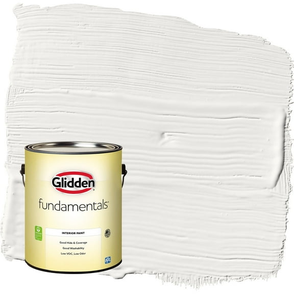 Glidden Fundamentals Silver Feather / Beige Flat Interior Paint, 1 Gallon