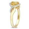 thumbnail image 3 of Everly Women's Citrine and Diamond 10k Yellow Gold Ring, 3 of 7