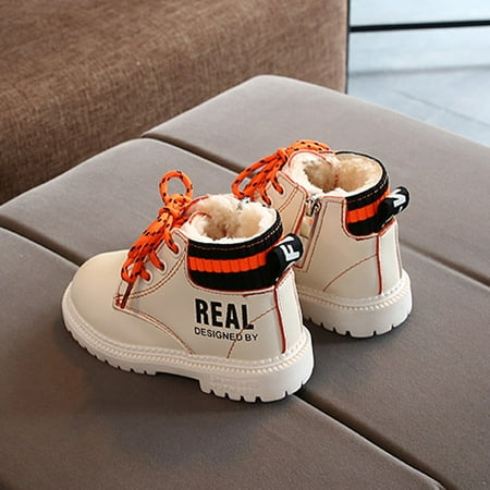 

Yohome Toddler Infant Kids Baby Girls Boys Winter Warm Short Boots Lace Up Shoes