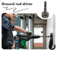 thumbnail image 4 of LOLIPPYY Ground Rod Driver Tool Hammer Drills Pole Driver Alloy Silver Impact Drilling 1Pack, 4 of 8