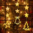 thumbnail image 5 of ZMKIAG Christmas LED Suction Cup Window Lights - Indoor/Outdoor Decorative String Lights for Tree & Home Style Holiday Decor, Battery-Operated Festive Lighting for Seasonal Display, 5 of 6