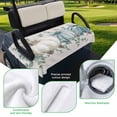 thumbnail image 5 of Golf Cart Seat Covers for 2 Seater,Teal Grey Pumpkins Fall Microfiber Cart Seat Towel Blanket,Thanksgiving Eucalyptus Leaves Rustic Absorbent NonSlip Bench Seats Protector for Golf Course 51"x31", 5 of 9