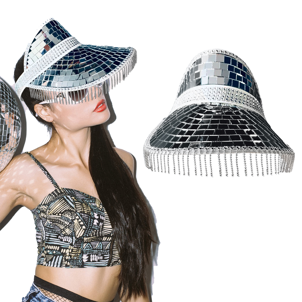 Buy Duety Disco Ball Hat,New Glitter 
