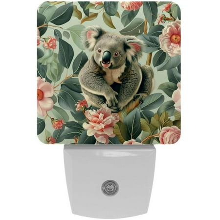 

Koala Square LED Night Lights - Small Portable Lighting for Any Room - Energy Efficient & Long-lasting - for Bedroom Bathroom and Hallway