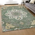 thumbnail image 6 of Addison Rugs Mayfield Premium Machine Washable Traditional Global Green Rectangle Rug, 10' x 14', 6 of 6