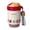 Red, variant on Portable Coffee Tumblers with Detachable Straw Double-drink Coffee Cups with Lanyard Creative Insulated Travel Mug for Hot & Cold Drink (Red)