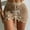 Khaki, variant on TMOYZQ Women's Crochet Cover Up Skirt Knit Scallop Hem Cut Out Swimwear Mesh Beach Mini Skirt