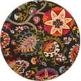 thumbnail image 3 of Unique Loom Estrella Collection Area Rug - Tuscany (8' Round Brown/Orange), 3 of 7