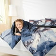 thumbnail image 4 of Homewish Kawaii Flying Dragon Bedding Comforter Set for Kids, Gothic Cartoon Animal Twin Comforter Sets, Winter Snow Mountain Reversible Bedding Set, Super Cozy Room Decor, 2pcs, 4 of 8