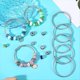 thumbnail image 5 of Juego de 45 Pulseras con Dijes de Serpiente, Expandibles, Ajustables, de Plata, para Mujer, Joyería DIY., 5 of 6