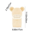thumbnail image 3 of Adjustable Knitted Dog Hat for Medium Large Dogs - All Season Soft Beanie with Sun Brim for Walking Protection, Beige, 3 of 7