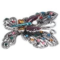 thumbnail image 4 of Broche Pin Diamante Hueco Mariposa Patrón Solapa Pin Escudo Insignias Fiesta Ramillete AccesoriosColorido, 4 of 5