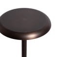 thumbnail image 6 of Kate and Laurel Morizet Modern Round Drink Table, 10 x 10 x 22, Bronze, Transitional Metal Martini Table with Pedestal Design for Use as Small Indoor Plant Stand or Living Room Accent, 6 of 9