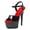 Black, variant on Women's 6-Inch Platform Heels, Stiletto Ankle-Strap Sexy Pole Dancing Exotic High Heel Shoes for Party & Club, Black 8