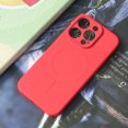 thumbnail image 1 of Liquid Silicone Case For iPhone 16 15 14 13 12 11 Pro Max Plus Phone Magnetic Wireless Charger For Magsafe Shockproof Back Cover Red For iPhone 11Pro Max, 1 of 6