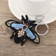 thumbnail image 2 of Accesorio de joyería de moda Paillette Bee Insecto Llavero Llavero de aleación (azul), 2 of 3