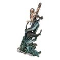 thumbnail image 6 of Siren Mermaid Holding Ship Anchor with Skulls On Ocean Waves Home Decor Figurine, 6 of 9