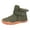 Green, variant on Kids Winter Snow Boots for Boys Girls Wide Toe Box Warm Barefoot Hiking Shoes Furry Lined Outdoor Ankle Booties