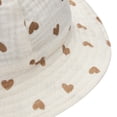 thumbnail image 6 of Inevnen Baby Bucket Hat Sun Protection Infant Wide Brim Fisherman Floppy Hat Floral with Chin Strap, 6 of 9