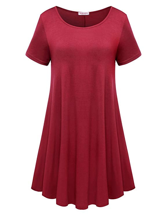 red t shirt dress walmart