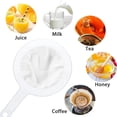 thumbnail image 4 of Dosaele 3 Pieces Ultra-Fine Nylon Mesh Strainer, Food Yogurt Mesh, Plastic Sieve Fine Mesh Colander with Handle for Filtering Juice Milk Soy Coffee Honey Wine Yogurt (100/200/400Mesh), 4 of 7