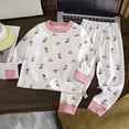 thumbnail image 2 of masbird Little Boys Girls Pajamas Toddler Clothes Cotton 2 Pieces Pjs Kids Jammies Sets Fall Winter Sleepwear for 6-24 Months 2 3 4 5 6 7 8 9 T Children(Red,18-24 M), 2 of 4