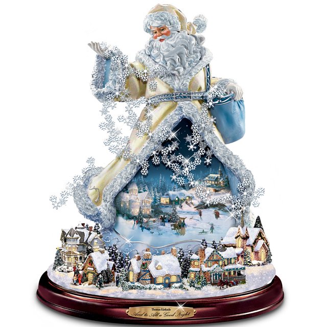 Figura de Santa Claus Móvil de The Bradford Exchange Thomas Kinkade