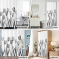 thumbnail image 6 of Gray Watercolor Tulip Fabric Shower Curtain Flower Floral Washable Shower Curtains for Bathroom, Waterproof Bath Curtain with Hooks Home Decor 72x72in, 6 of 8