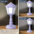 thumbnail image 3 of Lampe de Chevet Réutilisable USB Protection des Yeux Lampe de Chevet Mini Lumière de Table Dimmable 3 Modes d'Éclairage pour Chambre Bureau à Domicile Violet, 3 of 10