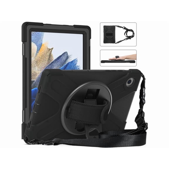 Case for Samsung Galaxy Tab A8 10.5 inch 2022 Case SM-X200 X205 X207 Shockproof Protective Cover with Stand Pencil Holder Hand & Shoulder Strap