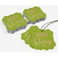 thumbnail image 5 of Inkdotpot Happy Holiday Bottle Tag Real Rose Gold Foil Favor Bracket Shape Hang Tags Pack Of 50, 5 of 7