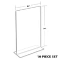 thumbnail image 4 of Azar Displays 152706 8-1/2-Inch W by 14-Inch H Double-Foot Frame, 10-Piece Set, 4 of 4