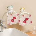 thumbnail image 6 of 6PCS Dish Towels and Dish Cloths Reuseable Dishcloths Sets for Washing Dishes, Cooking, Baking Size 11" x 11" Cute Red Bows Pattern, 6 of 9